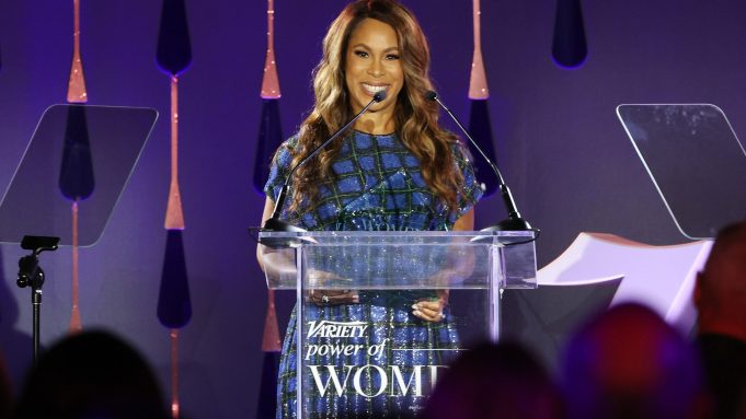 BEVERLY HILLS, CALIFORNIA - SEPTEMBER 30: Honoree Channing Dungey accepts an award onstage during Variety's Power of Women Presented by Lifetime at Wallis Annenberg Center for the Performing Arts on September 30, 2021 in Beverly Hills, California. (Photo by Kevin Winter/Getty Images for Variety)