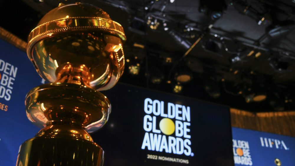 HFPA President Helen Hoehne announces the nominations for the 79th Annual Golden Globes at the Beverly Hilton Hotel on December 13, 2021 in Beverly Hills, California.